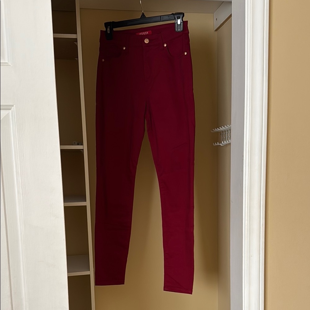 Red Guess Skinny Jeans